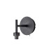 Baldwin Adjustable Switched Wall Lamp Curved Cone Glass (U) 1 Light G9 Satin Black/Iridescent/Opal-5