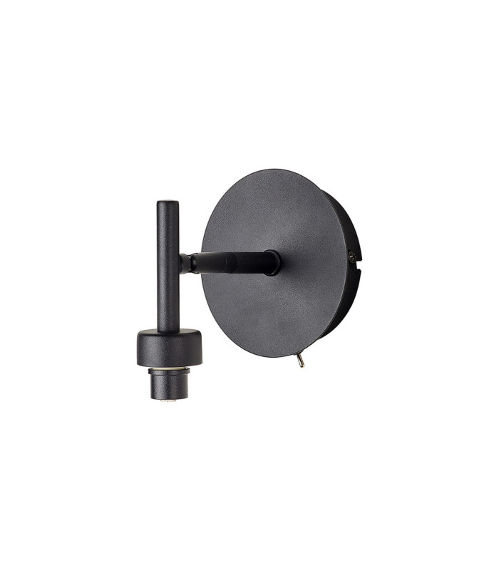 Baldwin Adjustable Switched Wall Lamp Curved Cone Glass (U) 1 Light G9 Satin Black/Iridescent/Opal-5