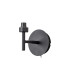 Baldwin Adjustable Switched Wall Lamp Curved Cone Glass (U) 1 Light G9 Satin Black/Iridescent/Opal-6