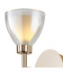 Baldwin Switched Up / Down Wall Lamp Curved Cone Glass (U) 2 Light G9 French Gold/Iridescent/Opal-5