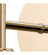 Baldwin Switched Up / Down Wall Lamp Curved Cone Glass (U) 2 Light G9 French Gold/Iridescent/Opal-9