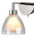 Baldwin Switched Up / Down Wall Lamp Curved Cone Glass (U) 2 Light G9 Polished Chrome/Iridescent/Opal-7