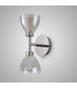 Baldwin Switched Up / Down Wall Lamp Curved Cone Glass (U) 2 Light G9 Polished Chrome/Iridescent/Opal-13