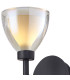 Baldwin Switched Up / Down Wall Lamp Curved Cone Glass (U) 2 Light G9 Satin Black/Iridescent/Opal-6