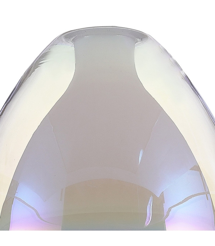 Baldwin Switched Up / Down Wall Lamp Curved Cone Glass (U) 2 Light G9 Satin Black/Iridescent/Opal-12