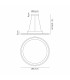 Falls 47cm Pendant/Flush Ceiling 1 x 40W LED Remote Control Tuneable White 3000K-6000K-2