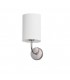 Wall Light Satin Nickel with Shade 1x E27 - 1