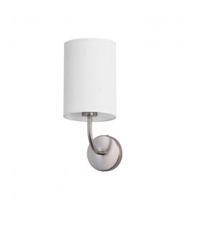 Wall Light Satin Nickel with Shade 1x E27 - 1