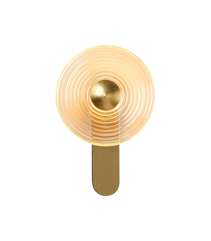 Larchmont Wall Lamp 1 x 7W LED 3000K 426lm Brass/Amber -5