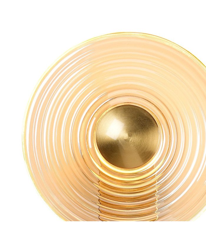 Larchmont Wall Lamp 1 x 7W LED 3000K 426lm Brass/Amber -6