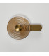 Larchmont Wall Lamp 1 x 7W LED 3000K 426lm Brass/Amber -9