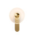 Larchmont Wall Lamp 1 x 7W LED 3000K 426lm Brass/Clear -1