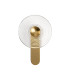 Larchmont Wall Lamp 1 x 7W LED 3000K 426lm Brass/Clear -4