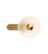 Larchmont Wall Lamp 1 x 7W LED 3000K 426lm Brass/Clear -5