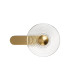Larchmont Wall Lamp 1 x 7W LED 3000K 426lm Brass/Clear -8