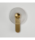 Larchmont Wall Lamp 1 x 7W LED 3000K 426lm Brass/Clear -9
