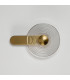 Larchmont Wall Lamp 1 x 7W LED 3000K 426lm Brass/Clear -11