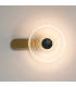 Larchmont Wall Lamp 1 x 7W LED 3000K 426lm Brass/Clear/Satin Black -3
