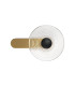 Larchmont Wall Lamp 1 x 7W LED 3000K 426lm Brass/Clear/Satin Black -4