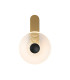 Larchmont Wall Lamp 1 x 7W LED 3000K 426lm Brass/Clear/Satin Black -5