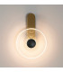 Larchmont Wall Lamp 1 x 7W LED 3000K 426lm Brass/Clear/Satin Black -10