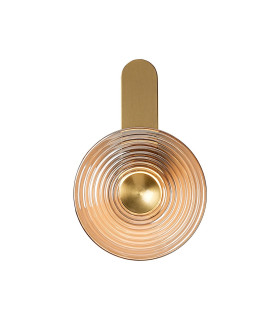 Larchmont Wall Lamp 1 x 7W LED 3000K 426lm Brass/Smoke -1