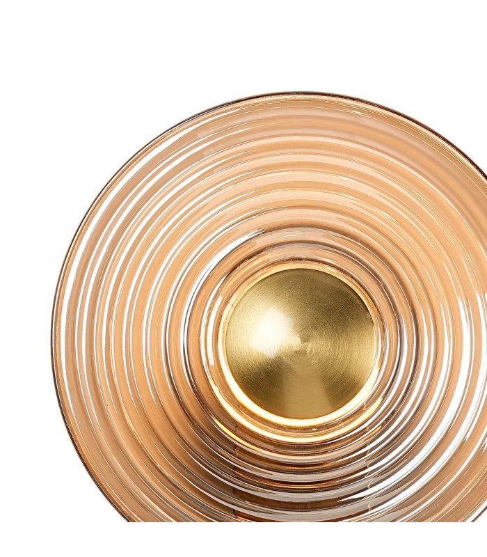 Larchmont Wall Lamp 1 x 7W LED 3000K 426lm Brass/Smoke -7