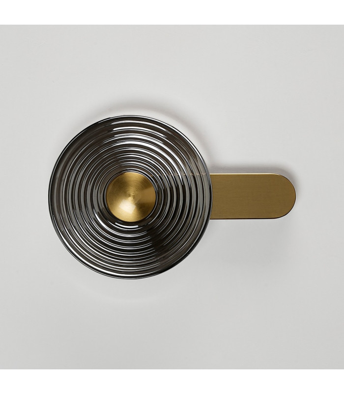 Larchmont Wall Lamp 1 x 7W LED 3000K 426lm Brass/Smoke -11