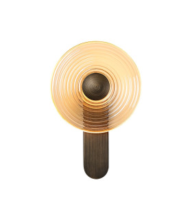 Larchmont Wall Lamp 1 x 7W LED 3000K 426lm Bronze/Amber -1