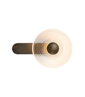 Larchmont Wall Lamp 1 x 7W LED 3000K 426lm Bronze/Clear -1