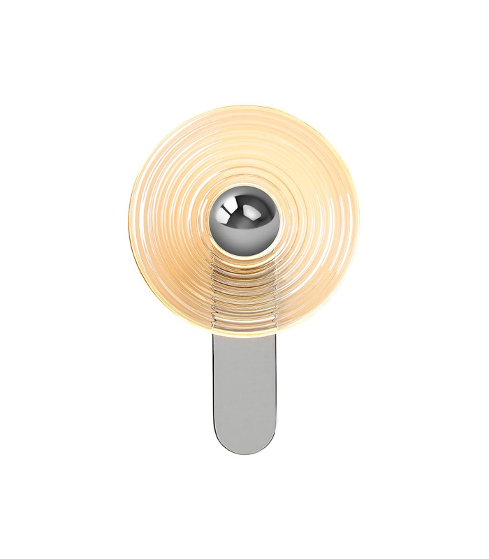 Larchmont Wall Lamp 1 x 7W LED 3000K 426lm Chrome/Amber -1