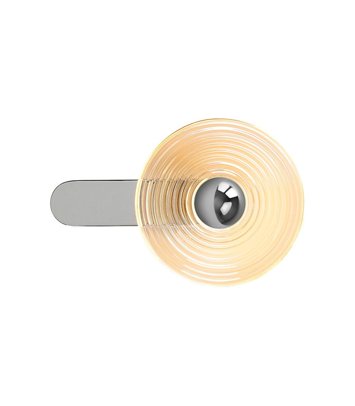 Larchmont Wall Lamp 1 x 7W LED 3000K 426lm Chrome/Amber -5