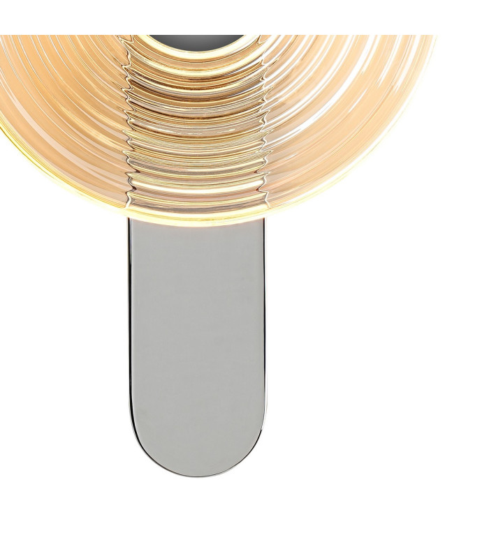 Larchmont Wall Lamp 1 x 7W LED 3000K 426lm Chrome/Amber -6