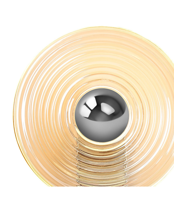 Larchmont Wall Lamp 1 x 7W LED 3000K 426lm Chrome/Amber -7