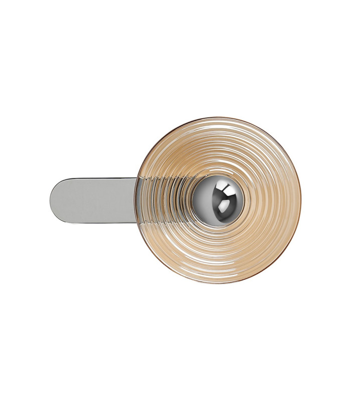 Larchmont Wall Lamp 1 x 7W LED 3000K 426lm Chrome/Amber -8
