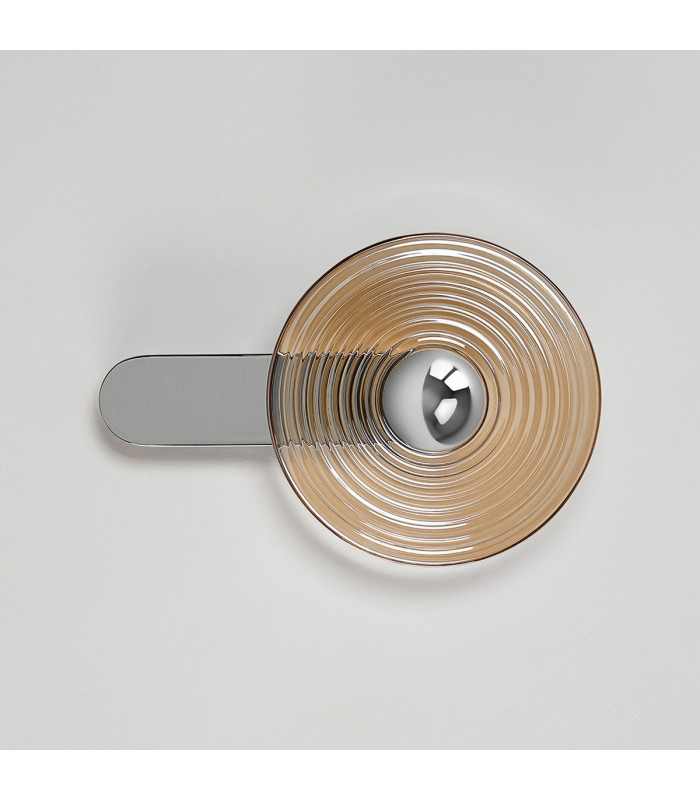 Larchmont Wall Lamp 1 x 7W LED 3000K 426lm Chrome/Amber -11