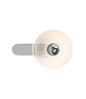 Larchmont Wall Lamp 1 x 7W LED 3000K 426lm Chrome/Clear -1