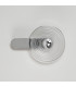 Larchmont Wall Lamp 1 x 7W LED 3000K 426lm Chrome/Clear -9