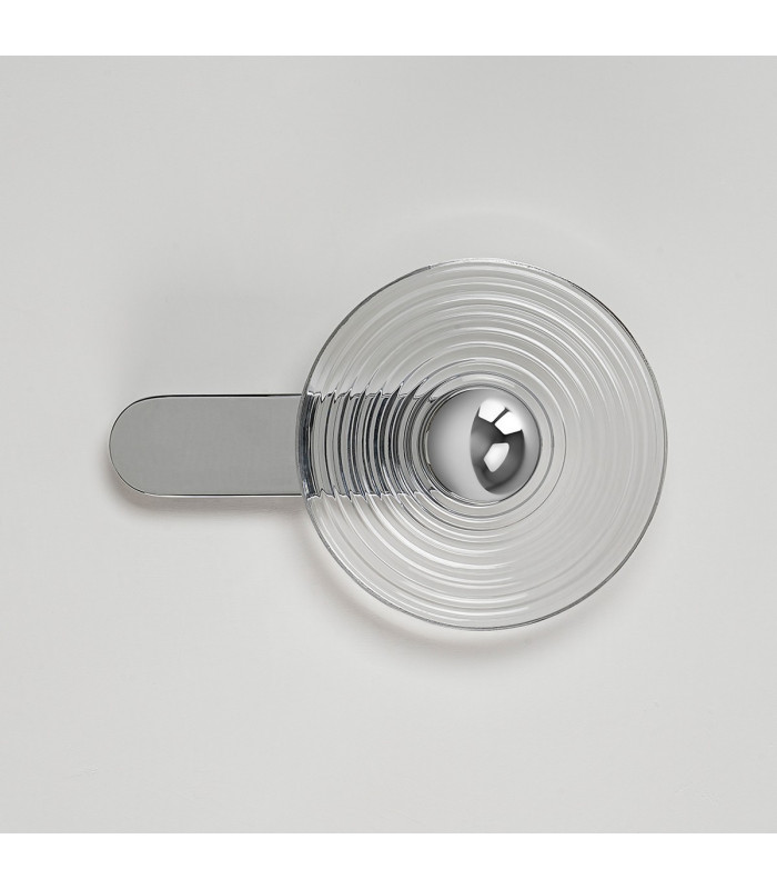 Larchmont Wall Lamp 1 x 7W LED 3000K 426lm Chrome/Clear -9