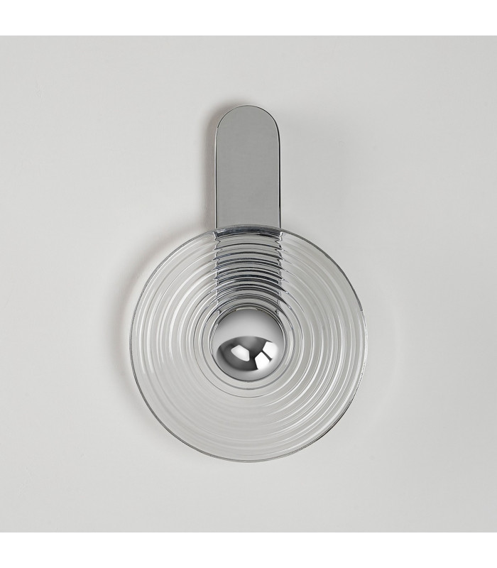 Larchmont Wall Lamp 1 x 7W LED 3000K 426lm Chrome/Clear -11