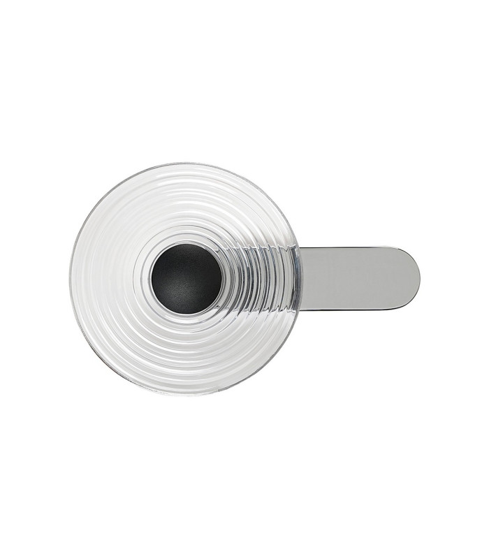 Larchmont Wall Lamp 1 x 7W LED 3000K 426lm Chrome/Clear/Satin Black -8