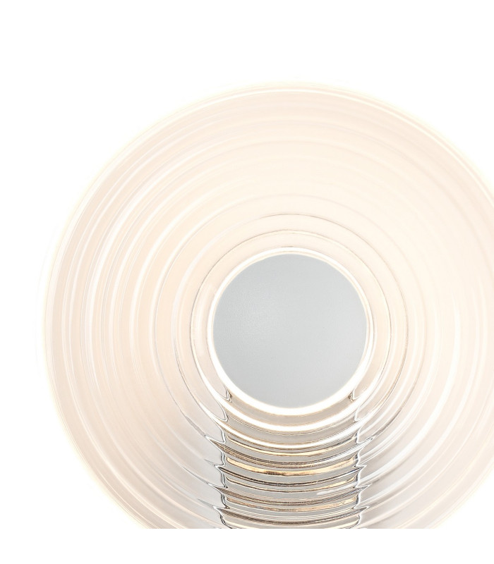 Larchmont Wall Lamp 1 x 7W LED 3000K 426lm Chrome/Clear/Satin White -6