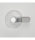 Larchmont Wall Lamp 1 x 7W LED 3000K 426lm Chrome/Clear/Satin White -9