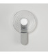 Larchmont Wall Lamp 1 x 7W LED 3000K 426lm Chrome/Clear/Satin White -11