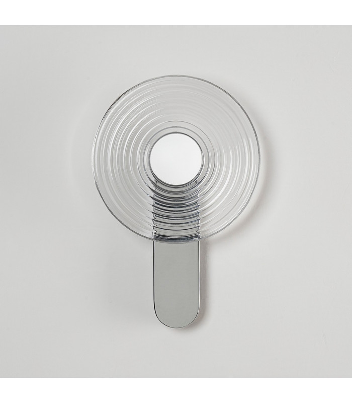 Larchmont Wall Lamp 1 x 7W LED 3000K 426lm Chrome/Clear/Satin White -11