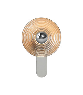 Larchmont Wall Lamp 1 x 7W LED 3000K 426lm Chrome/Smoke -1