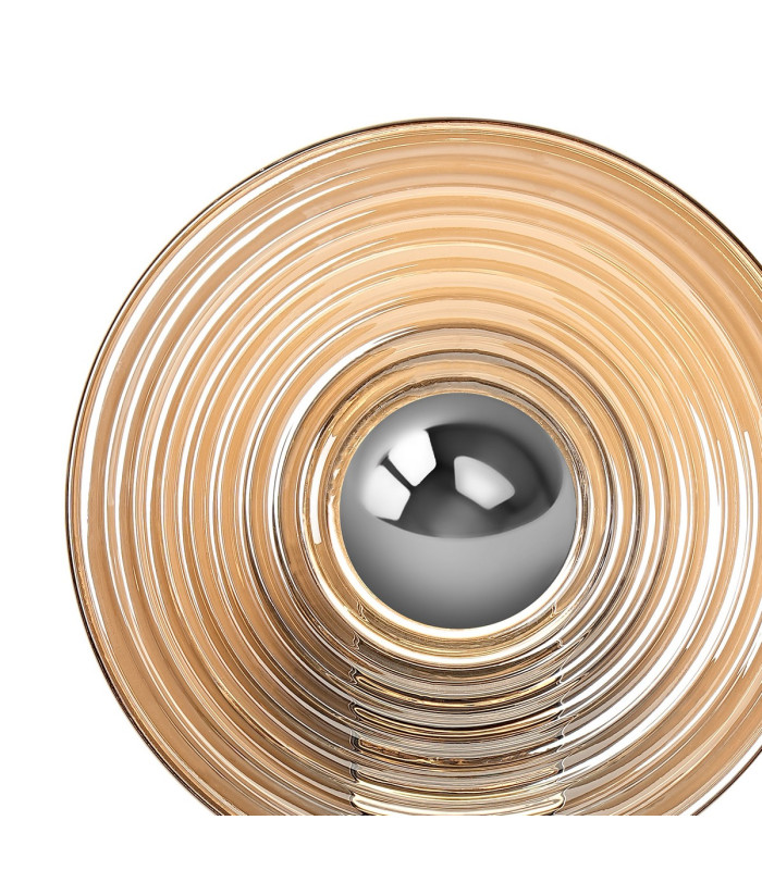 Larchmont Wall Lamp 1 x 7W LED 3000K 426lm Chrome/Smoke -5
