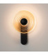 Larchmont Wall Lamp 1 x 7W LED 3000K 426lm Satin Black/Amber -3