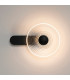 Larchmont Wall Lamp 1 x 7W LED 3000K 426lm Satin Black/Clear -3