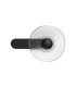 Larchmont Wall Lamp 1 x 7W LED 3000K 426lm Satin Black/Clear -4